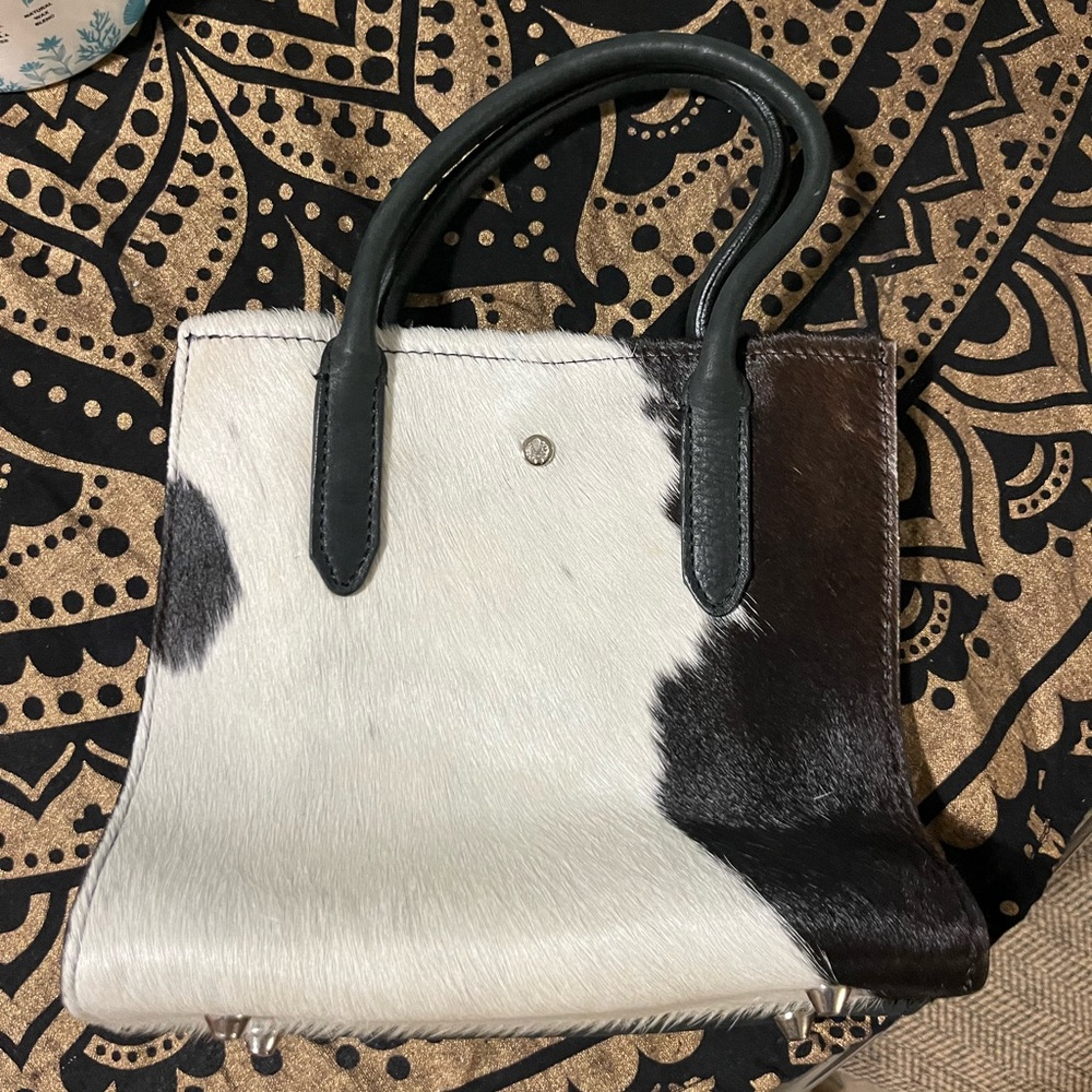 Two-Tone Leather Handbag